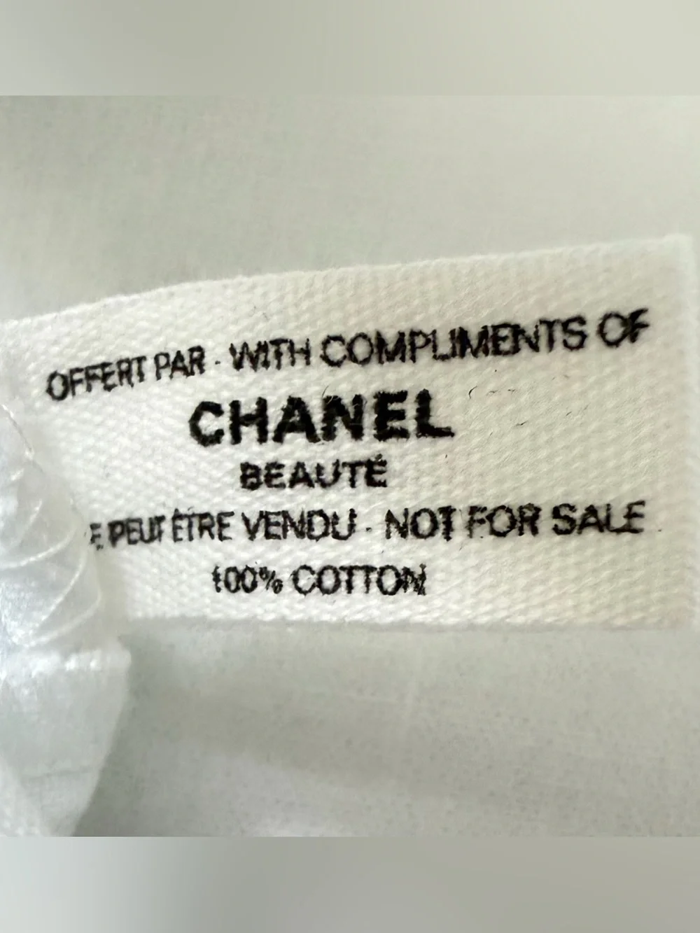 CHANEL White Drawstring Dust Bag 100% Cotton Cosmetic Pouch & Small Velvet Pouch